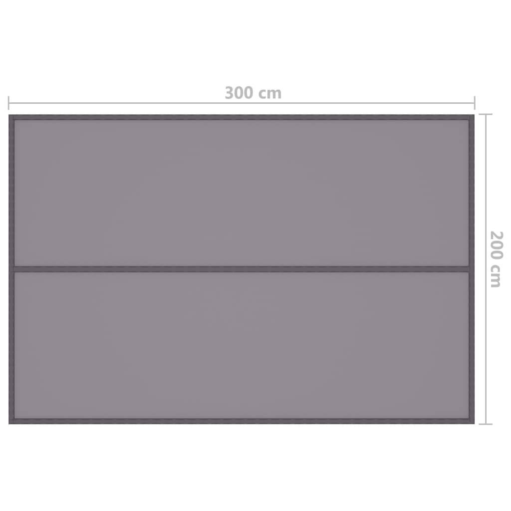 vidaXL Outdoor-Tarp 3x2 m Grau