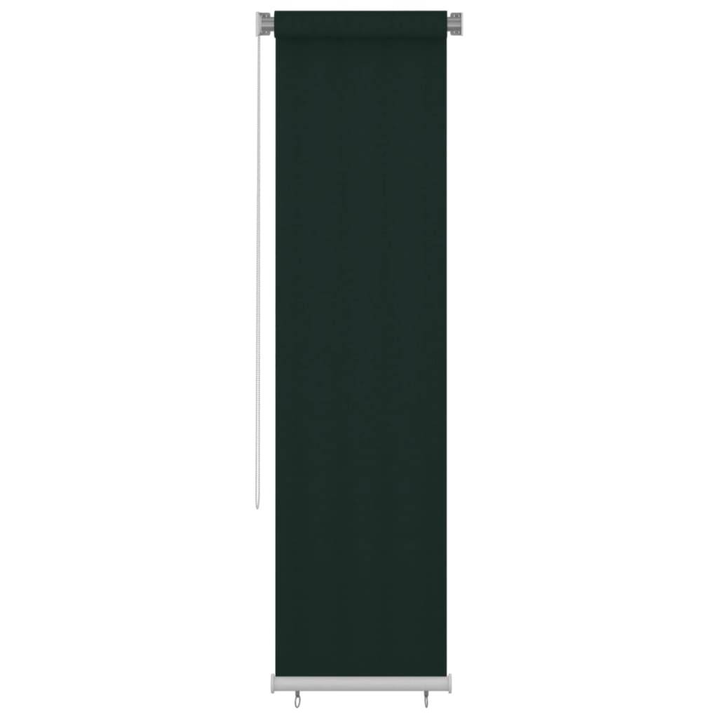 vidaXL Außenrollo 60x230 cm Dunkelgrün HDPE