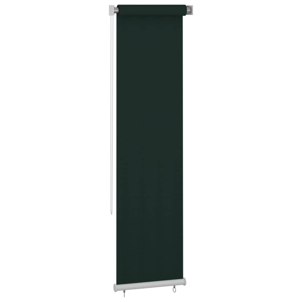 vidaXL Außenrollo 60x230 cm Dunkelgrün HDPE