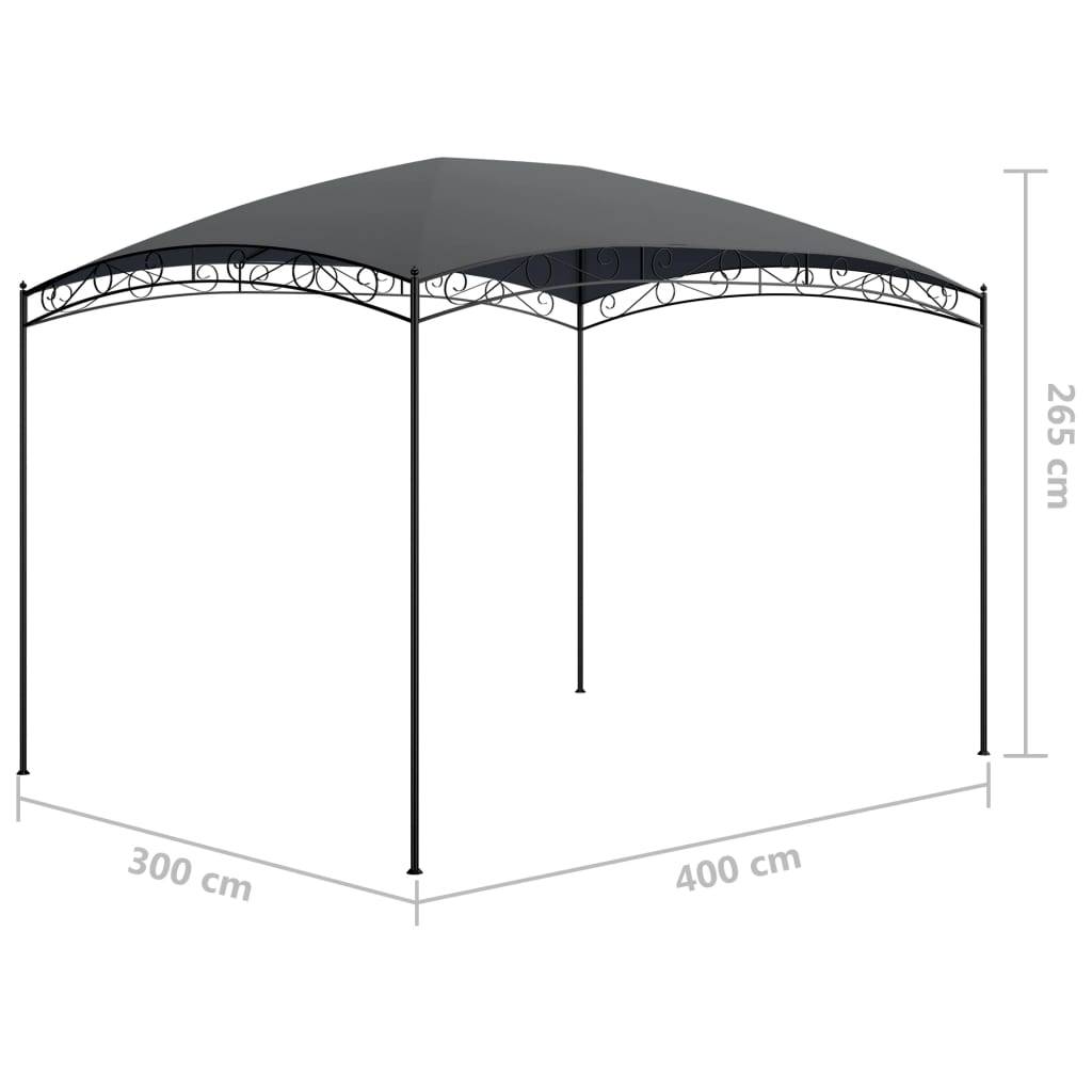vidaXL Pavillon 3x4x2,65 m Anthrazit 180 g/m²
