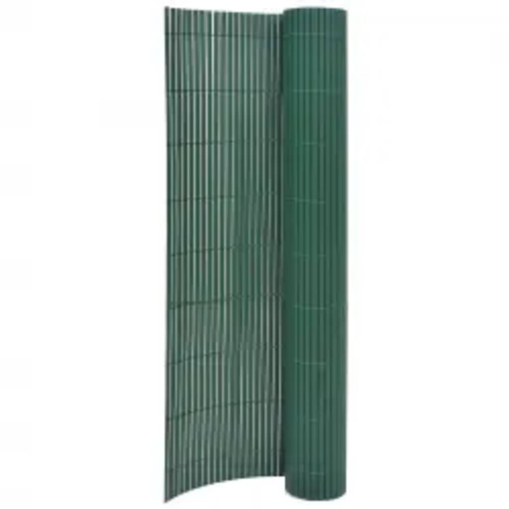 vidaXL Gartenzaun Doppelseitig 110x500 cm Grün