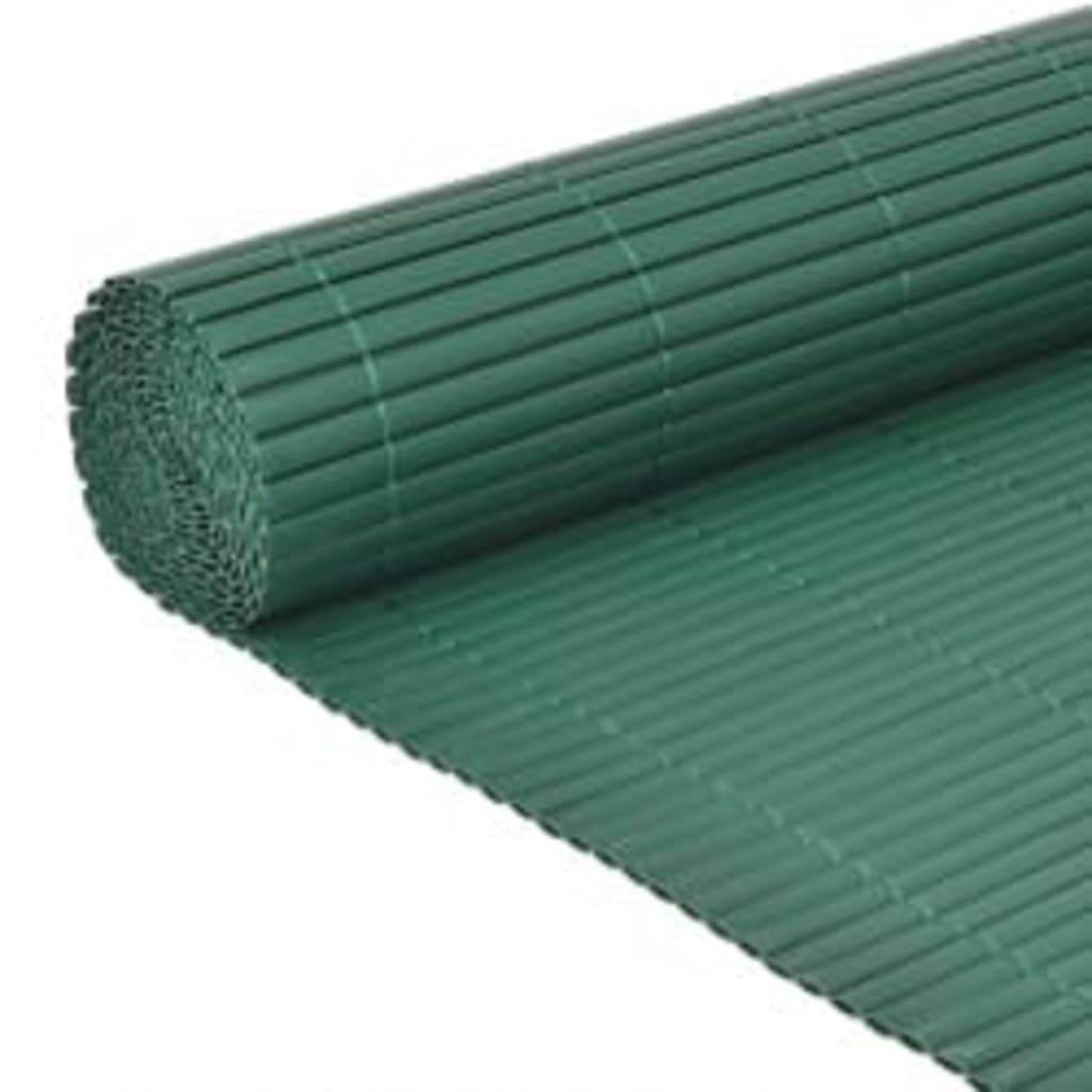 vidaXL Gartenzaun Doppelseitig 110x500 cm Grün