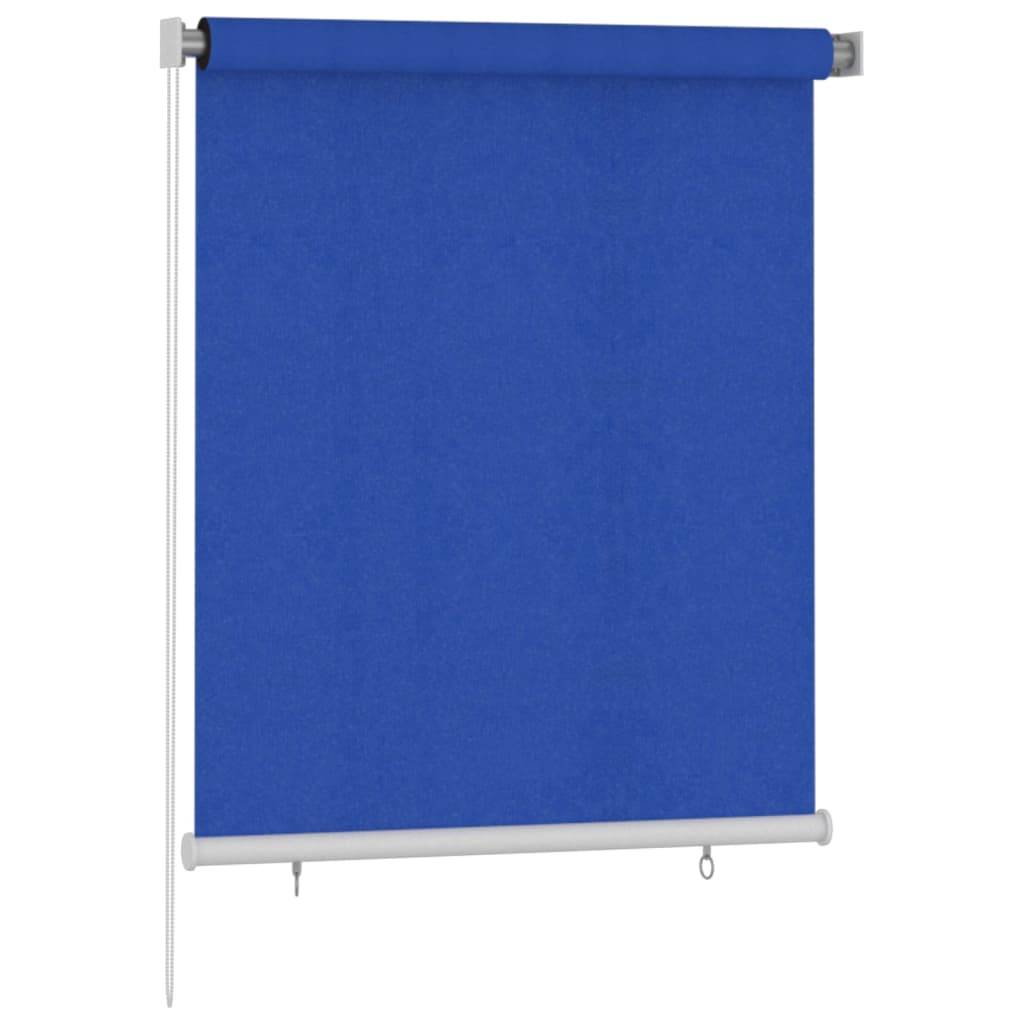 vidaXL Außenrollo 120x140 cm Blau HDPE