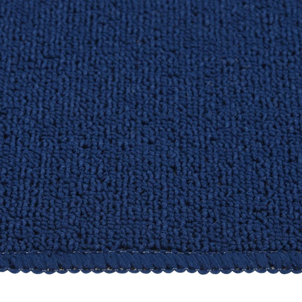 vidaXL Antirutsch Stufenmatten 15 Stk. 75x20 cm Marineblau Rechteckig