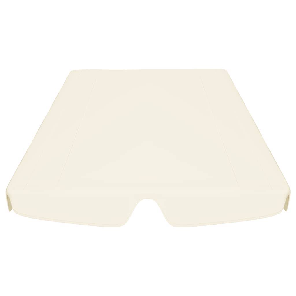 vidaXL Ersatzdach für Hollywoodschaukel Creme 150/130x105/70 cm