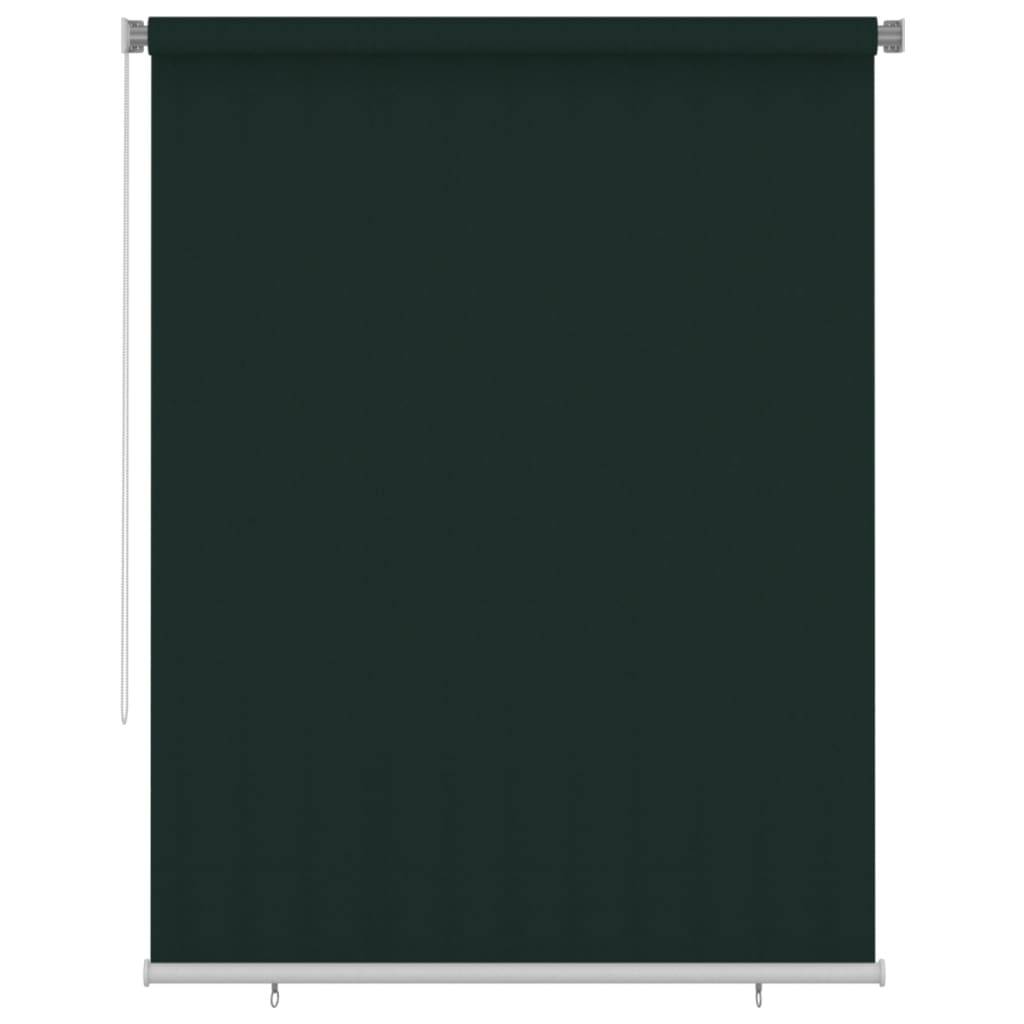 vidaXL Außenrollo 180x230 cm Dunkelgrün HDPE