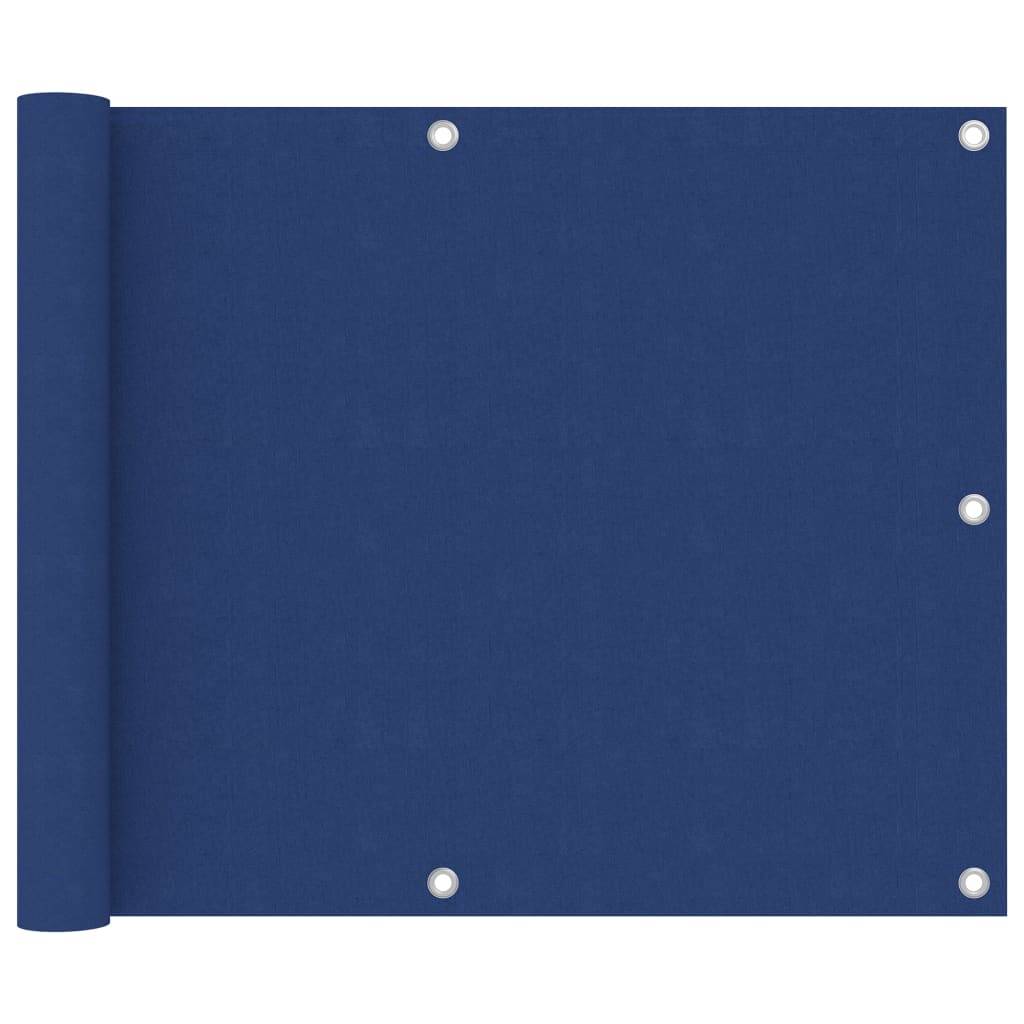 vidaXL Balkon-Sichtschutz Blau 75x600 cm Oxford-Gewebe