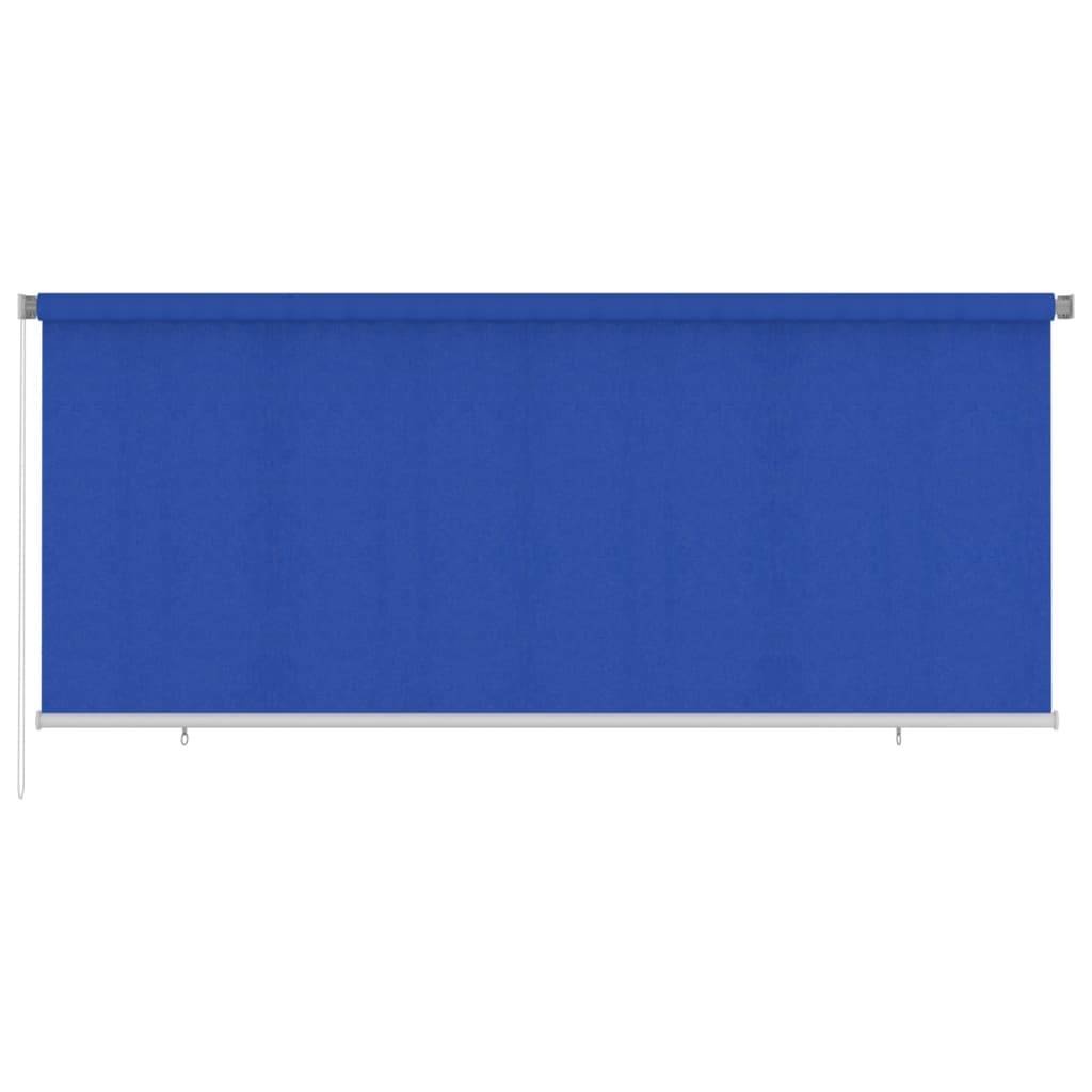 vidaXL Außenrollo 350x140 cm Blau HDPE
