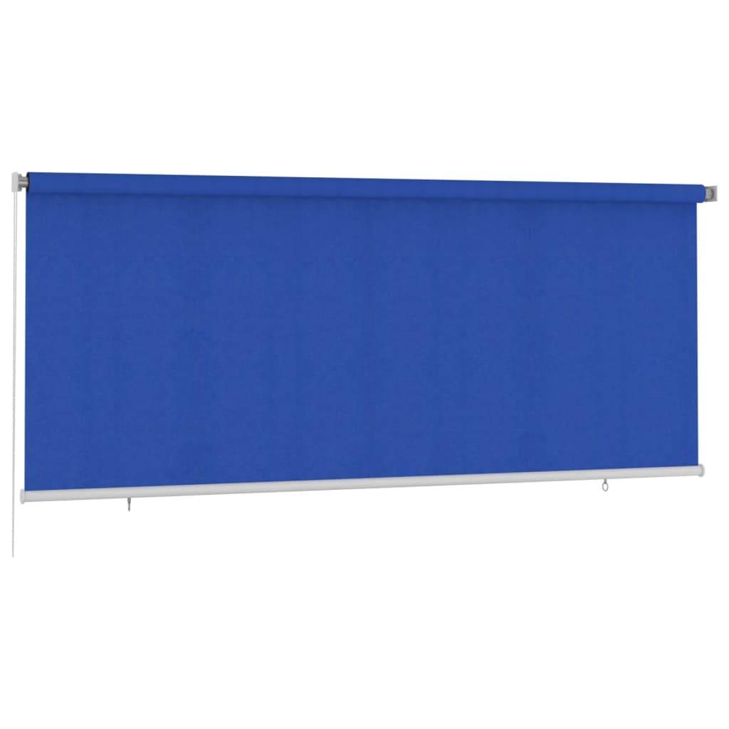 vidaXL Außenrollo 350x140 cm Blau HDPE