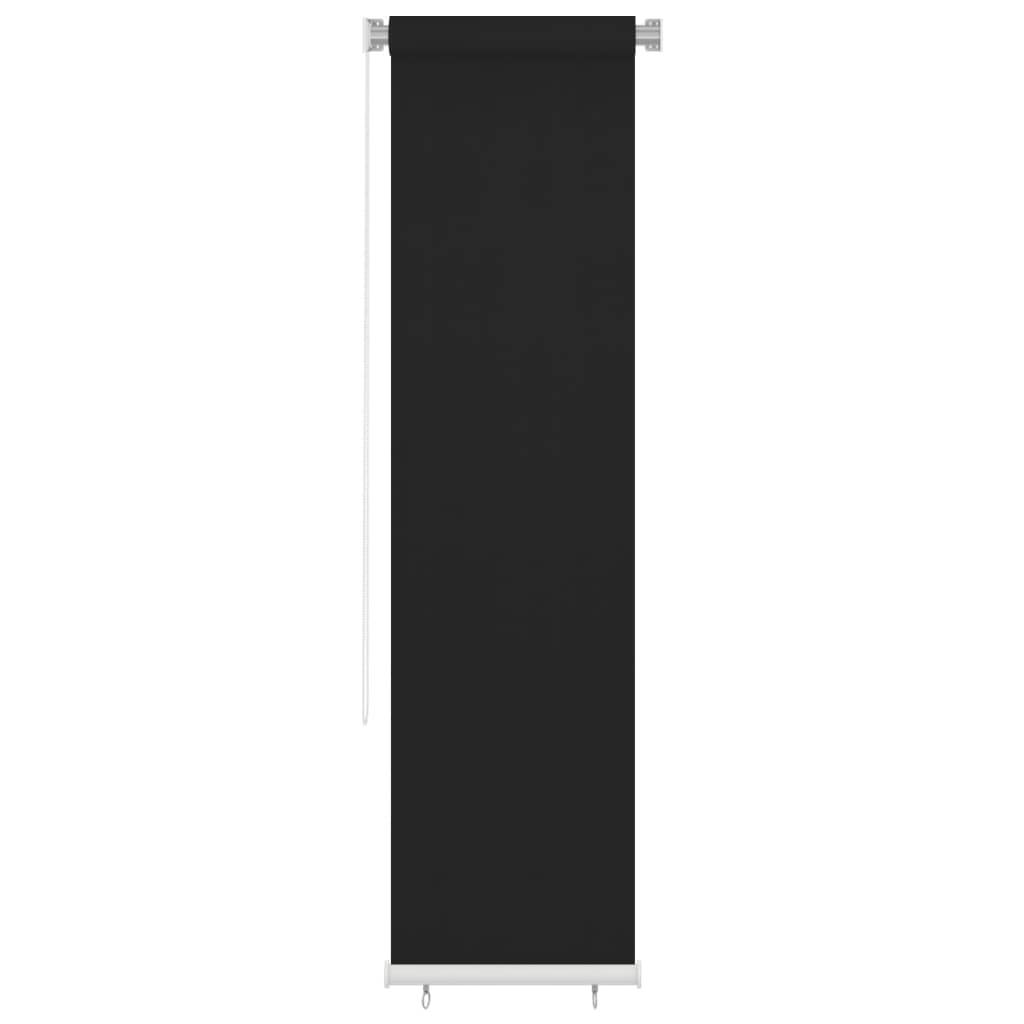 vidaXL Außenrollo 60x230 cm Schwarz HDPE