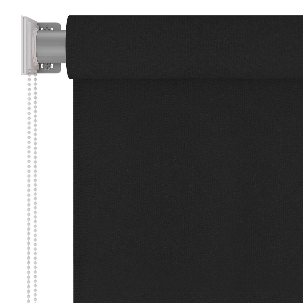 vidaXL Außenrollo 60x230 cm Schwarz HDPE