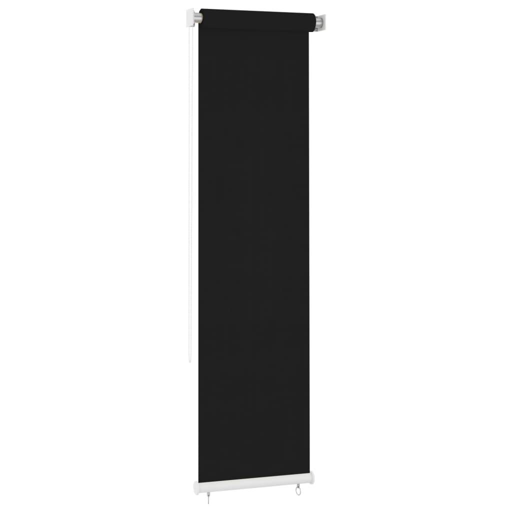 vidaXL Außenrollo 60x230 cm Schwarz HDPE