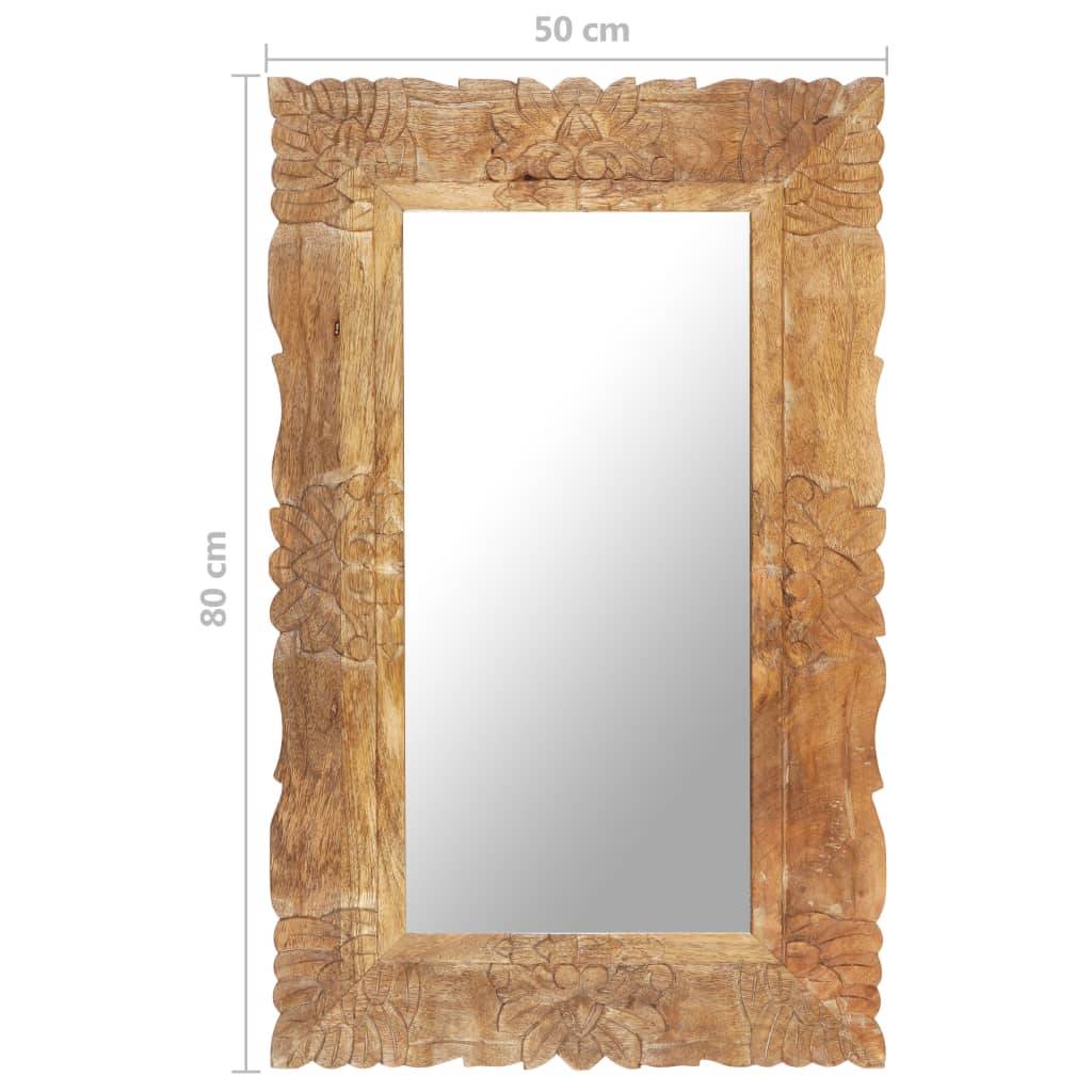 vidaXL Spiegel 80x50 cm Massivholz Mango