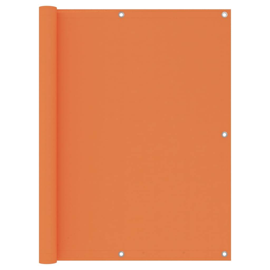 vidaXL Balkon-Sichtschutz Orange 120x500 cm Oxford-Gewebe
