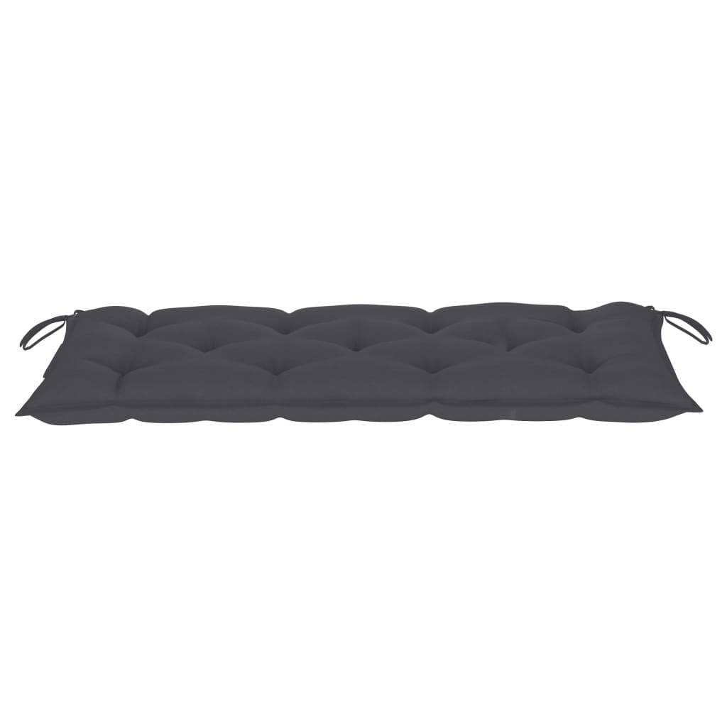 vidaXL Gartenbank mit Auflage 120 cm Massivholz Akazie