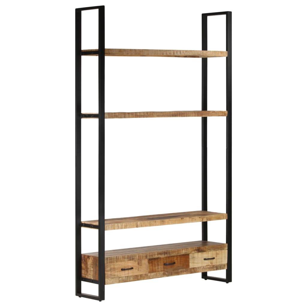 vidaXL Bücherregal 118x30x200 cm Massivholz Mango