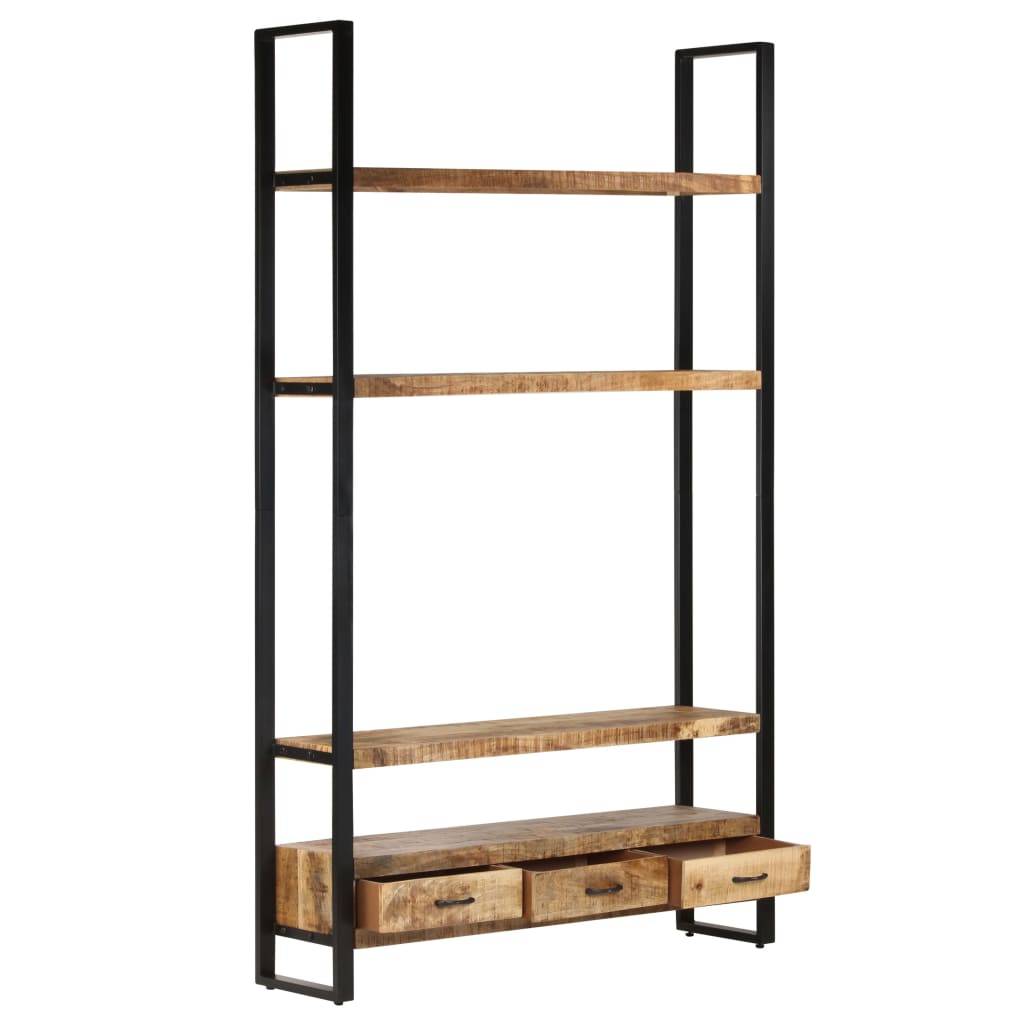 vidaXL Bücherregal 118x30x200 cm Massivholz Mango