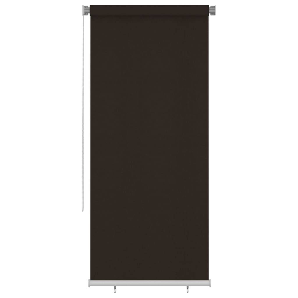 vidaXL Außenrollo 100x230 cm Braun HDPE