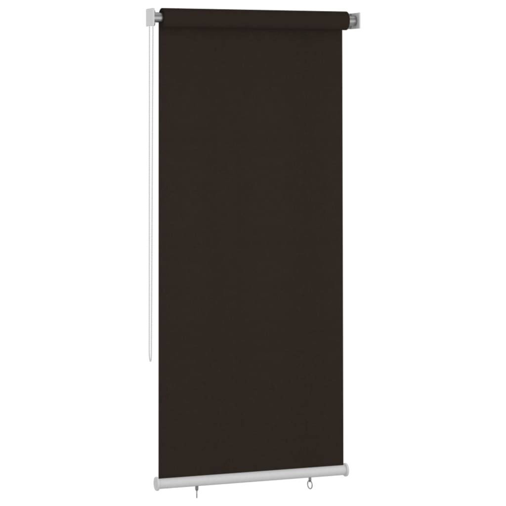 vidaXL Außenrollo 100x230 cm Braun HDPE