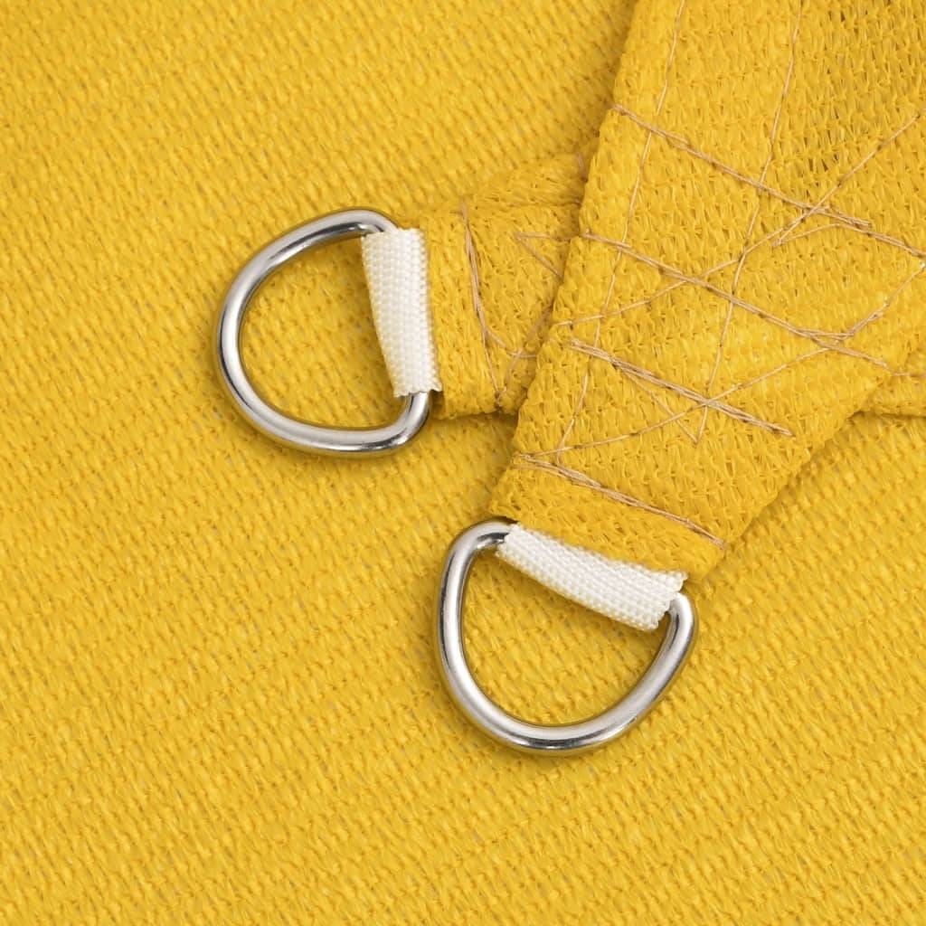 vidaXL Sonnensegel 160 g/m² Gelb 2x5 m HDPE