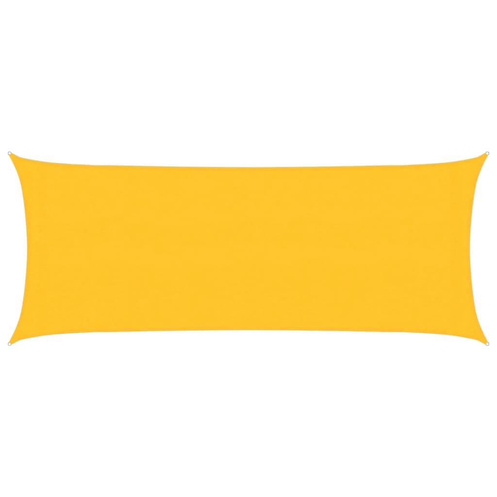 vidaXL Sonnensegel 160 g/m² Gelb 2x5 m HDPE