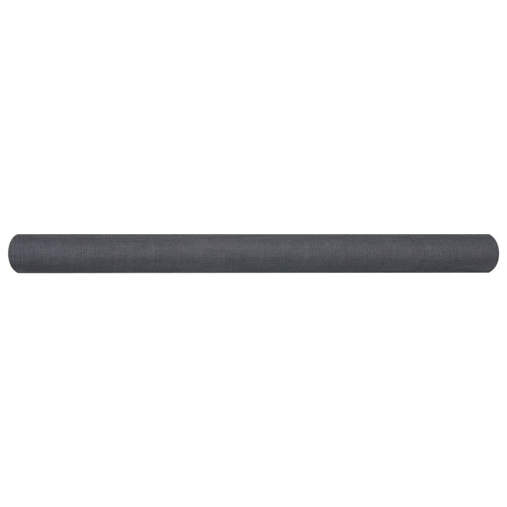 vidaXL Fliegengitter Fiberglas 60x500 cm Grau
