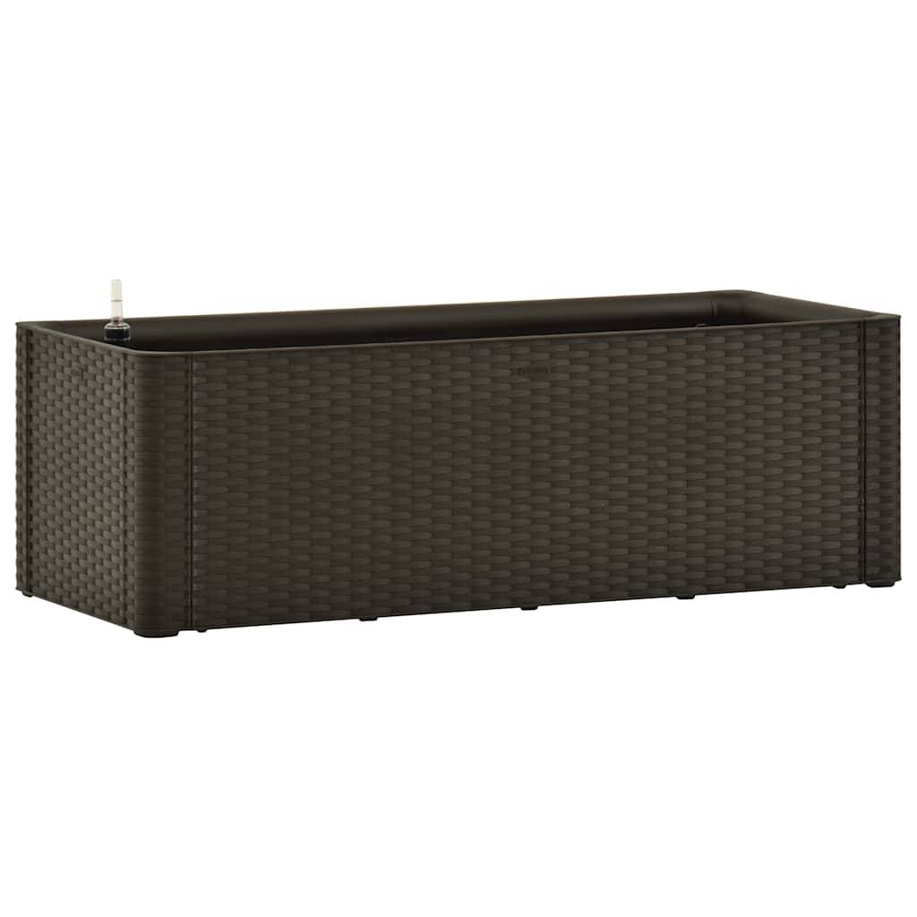 vidaXL Garten-Hochbeet mit Selbstbewässerungssystem Mokka 100x43x33 cm