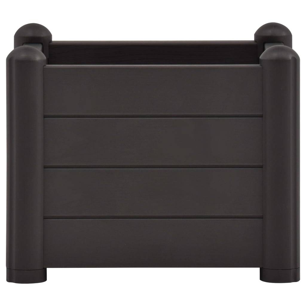 vidaXL Garten-Hochbeet PP Anthrazit 43x43x35 cm