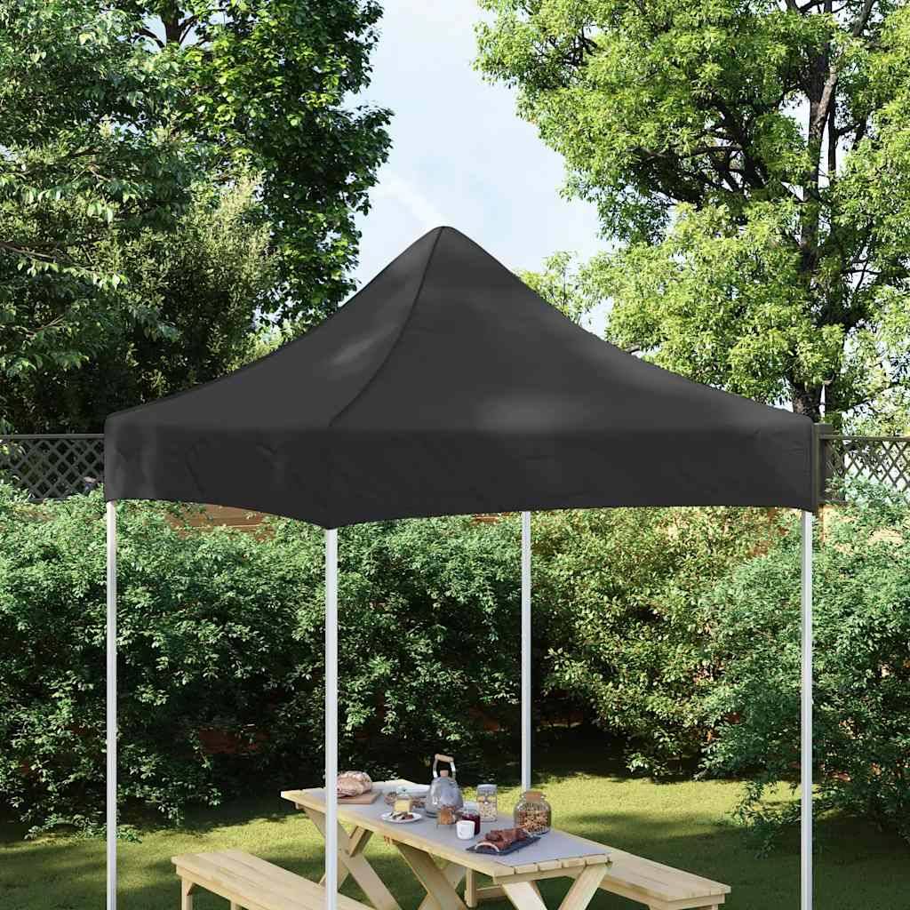 vidaXL Partyzelt-Dach 2x2 m Schwarz 270 g/m²