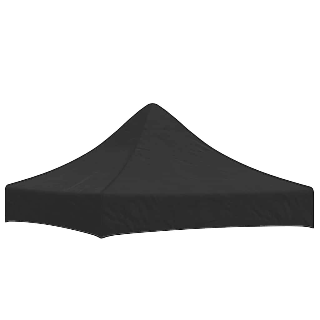 vidaXL Partyzelt-Dach 2x2 m Schwarz 270 g/m²