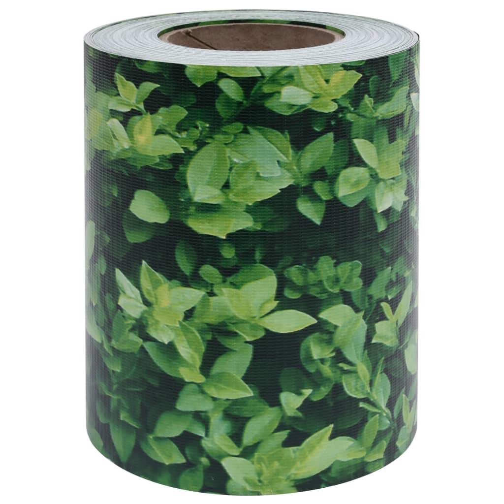vidaXL Garten-Sichtschutz PVC 35x0,19 m Grün