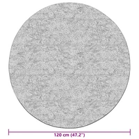 vidaXL Teppich Waschbar φ120 cm Hellbeige Rutschfest vidaXL Teppich Waschbar φ120 cm Hellbeige Rutschfest