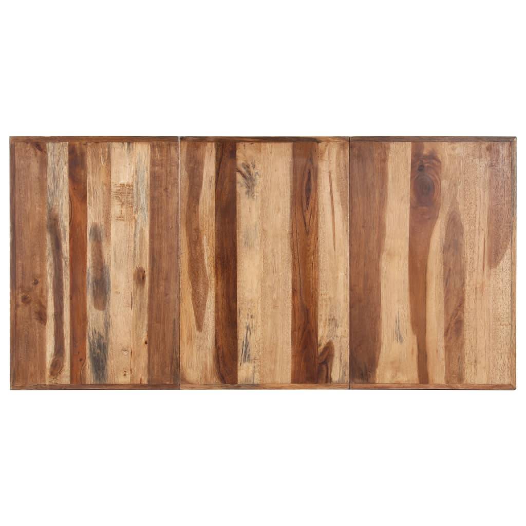 vidaXL Esstisch 160x80x75 cm Massivholz Honigfarben