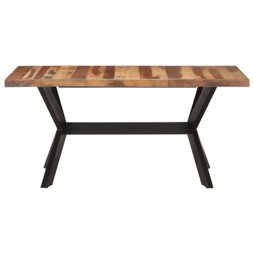 vidaXL Esstisch 160x80x75 cm Massivholz Honigfarben