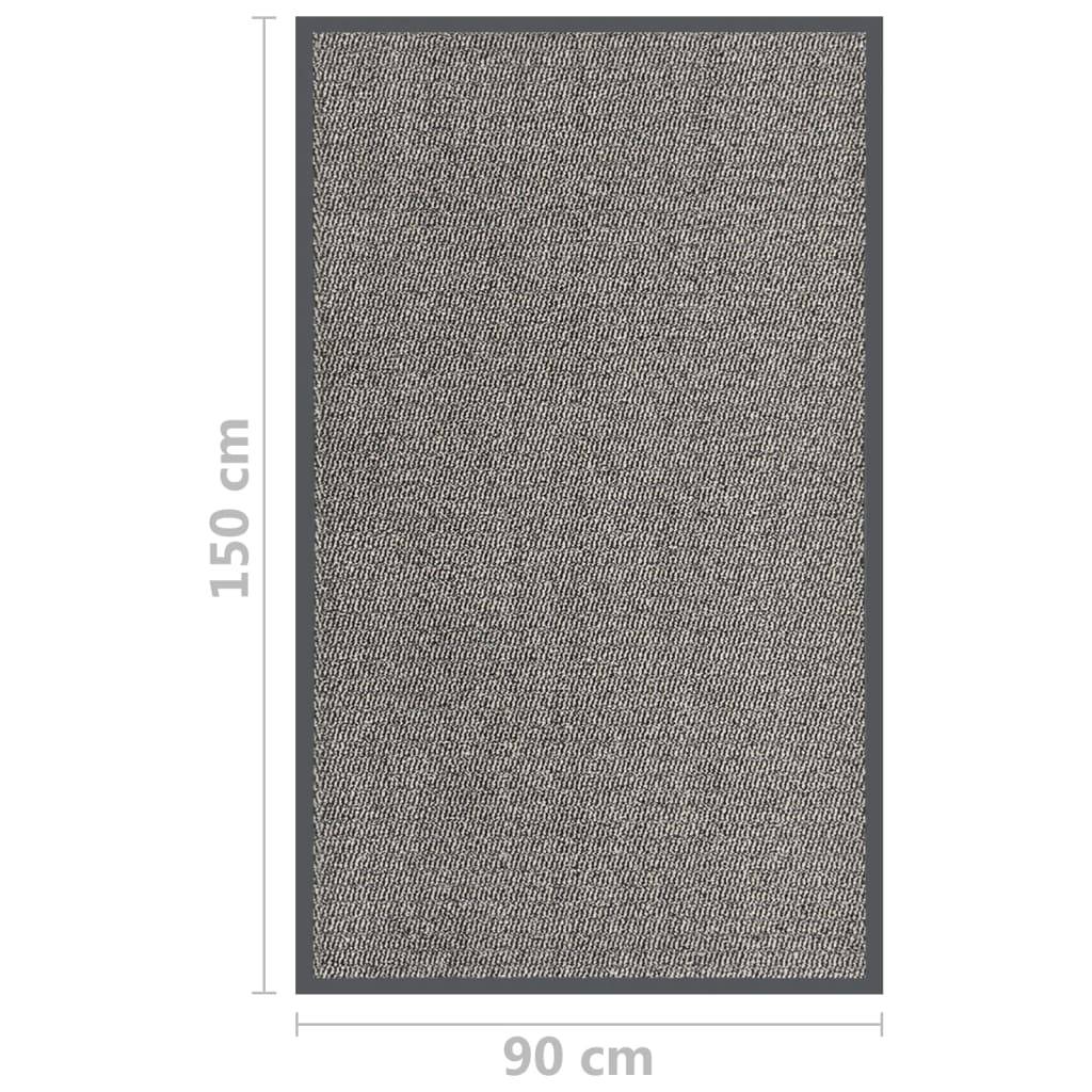 vidaXL Fußmatte getuftet Hellbraun 90x150 cm