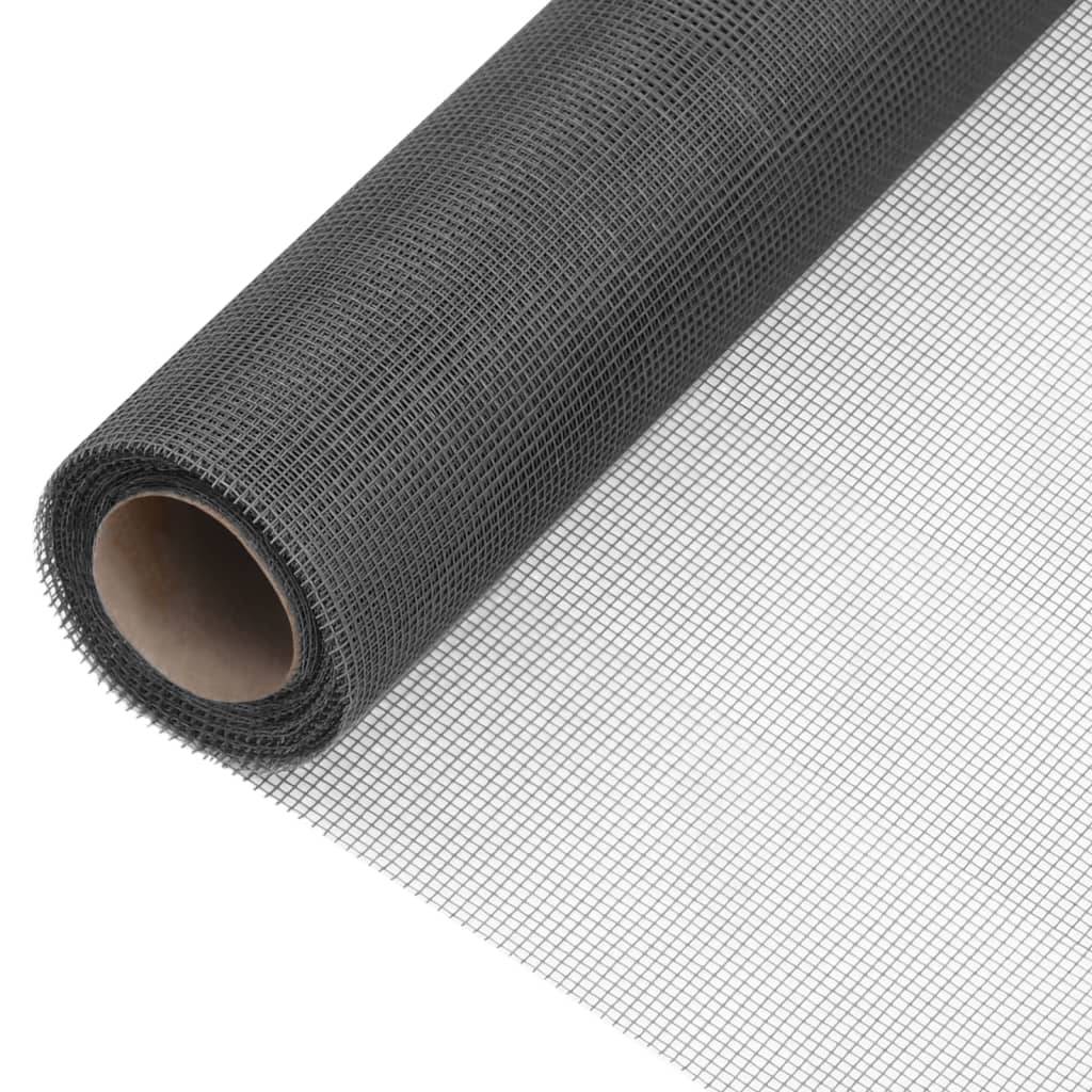 vidaXL Fliegengitter Fiberglas 60x2000 cm Schwarz