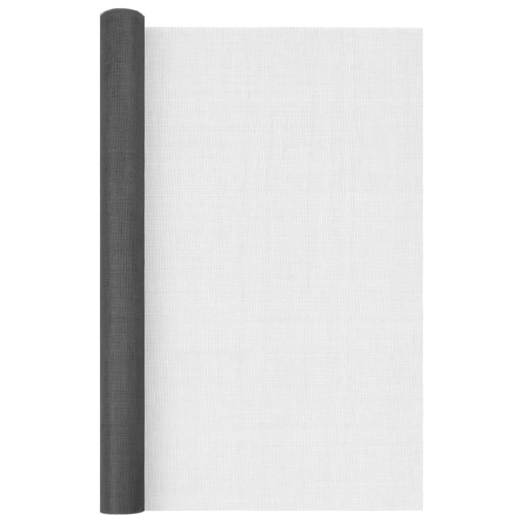 vidaXL Fliegengitter Fiberglas 60x500 cm Schwarz