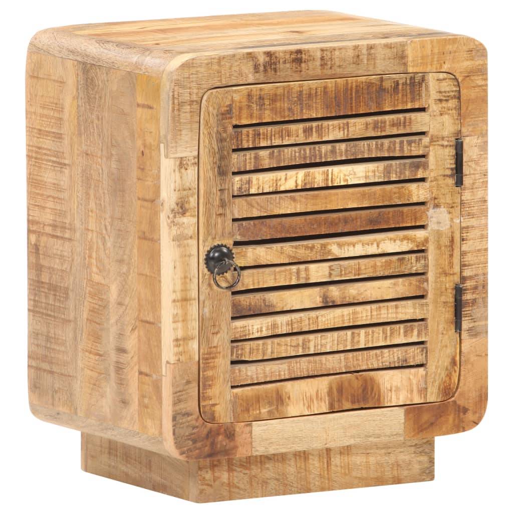 vidaXL Nachttisch 40x30x50 cm Raues Mangoholz