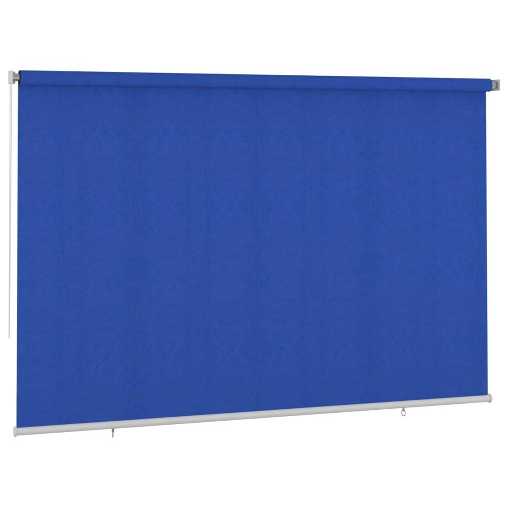 vidaXL Außenrollo 350x230 cm Blau HDPE