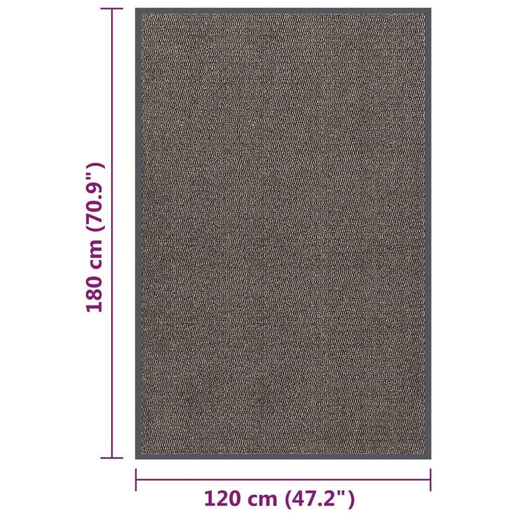 vidaXL Fußmatte getuftet 120x180 cm Dunkelbraun