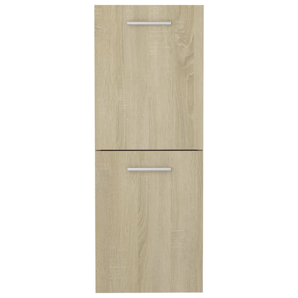 vidaXL Badezimmerschrank Sonoma-Eiche 30x30x80 cm Holzwerkstoff