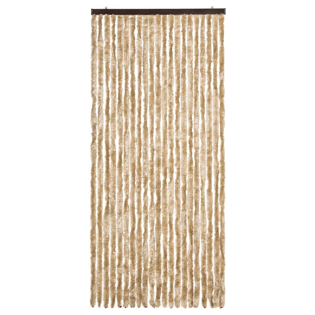 vidaXL Insektenschutz-Vorhang Beige 90x200 cm Chenille