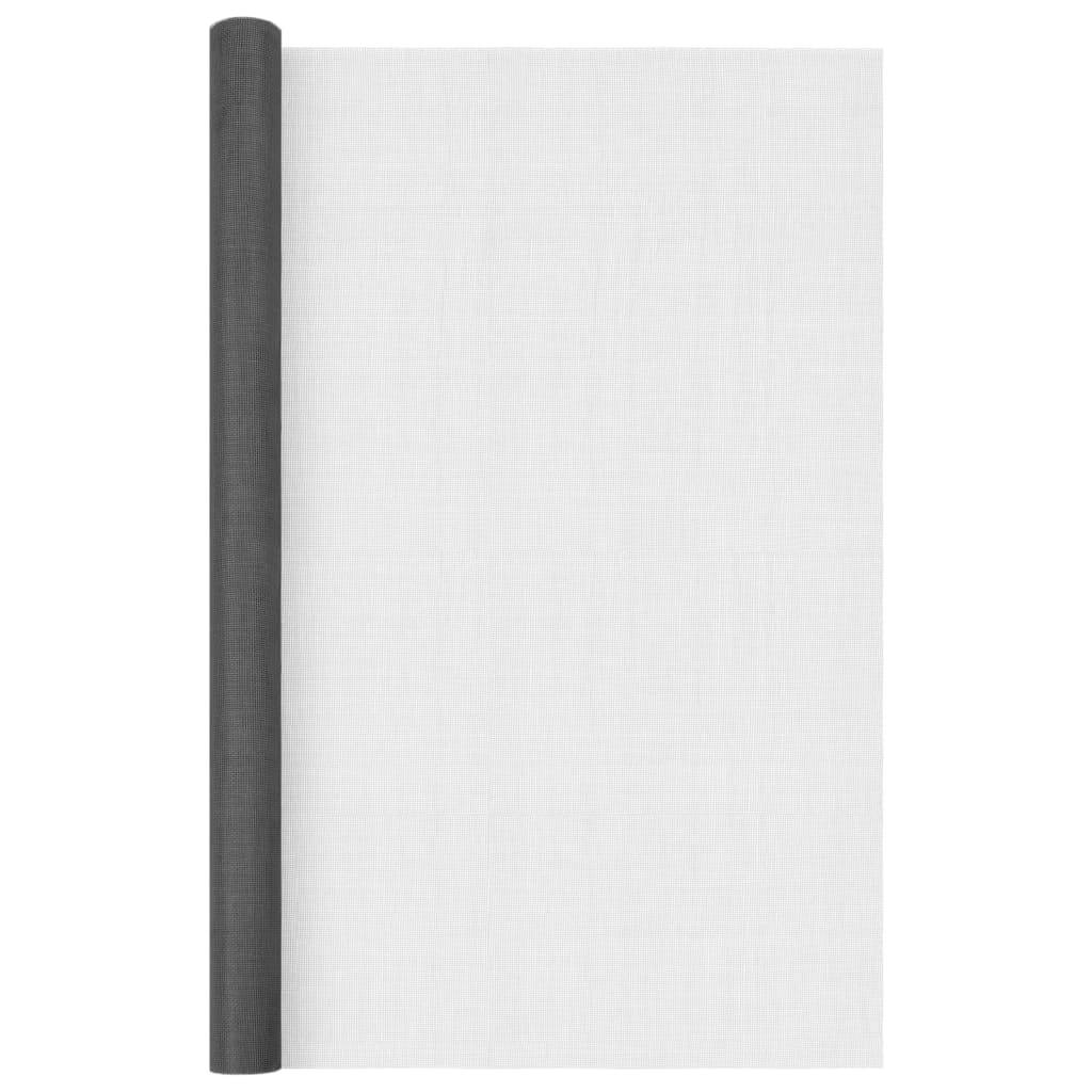 vidaXL Fliegengitter Fiberglas 80x500 cm Schwarz