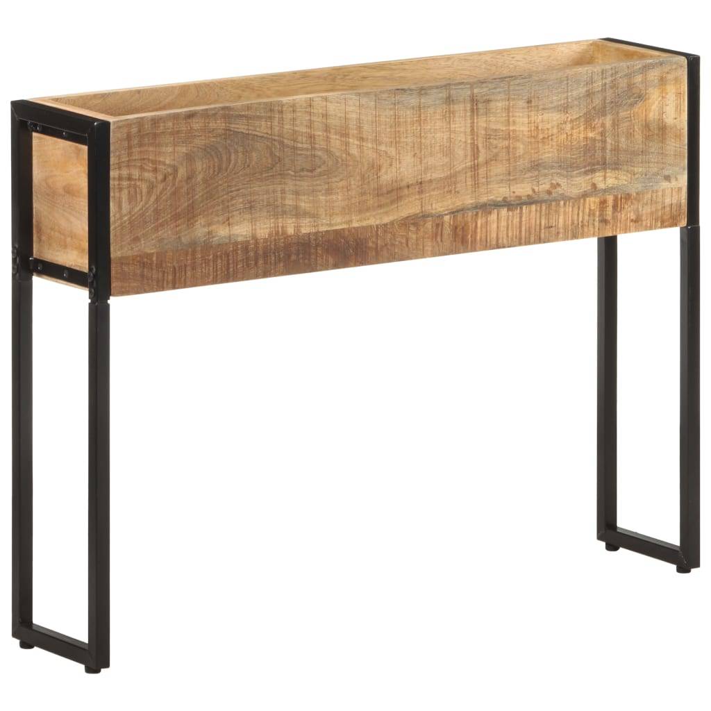 vidaXL Pflanzkübel 90x20x68 cm Raues Mangoholz