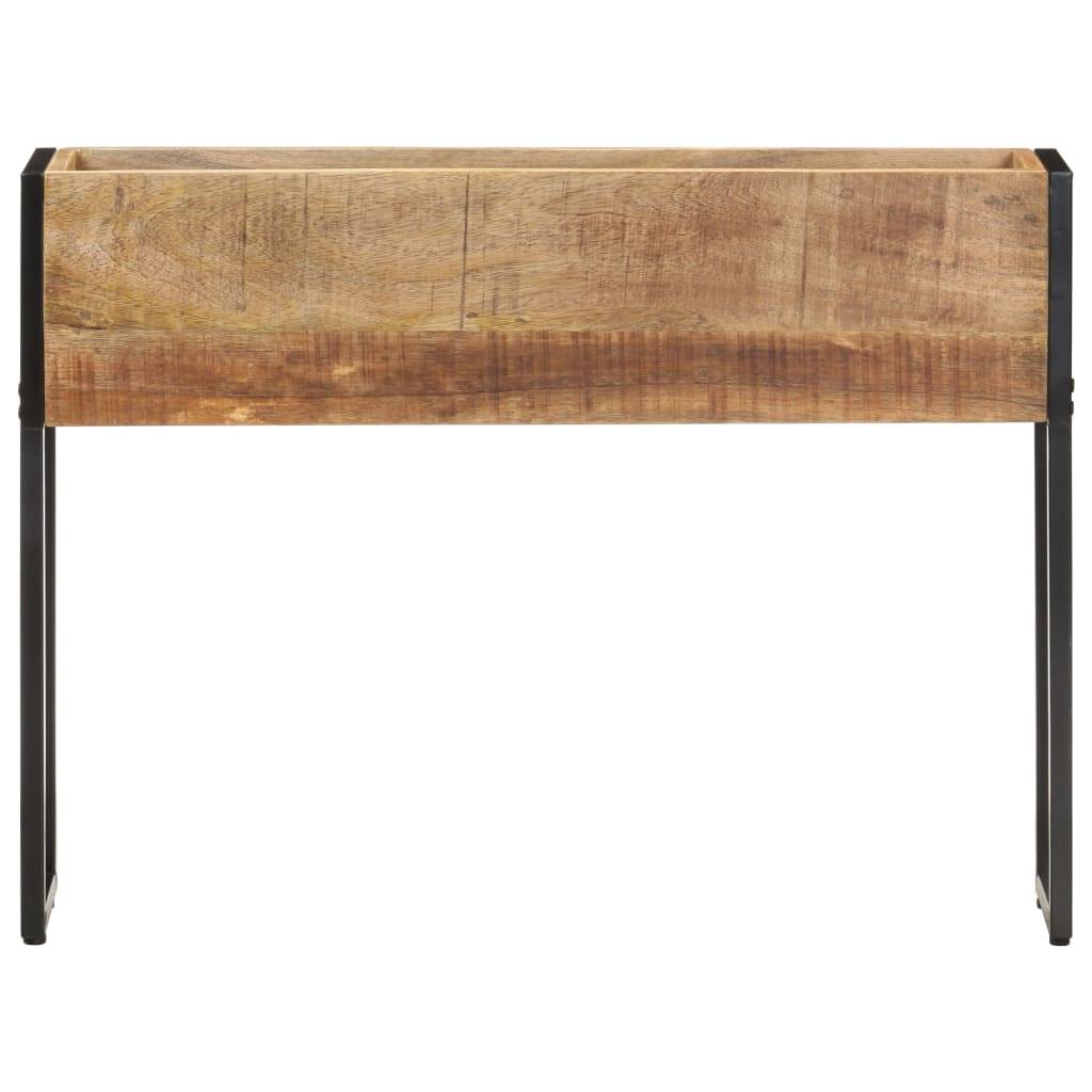 vidaXL Pflanzkübel 90x20x68 cm Raues Mangoholz