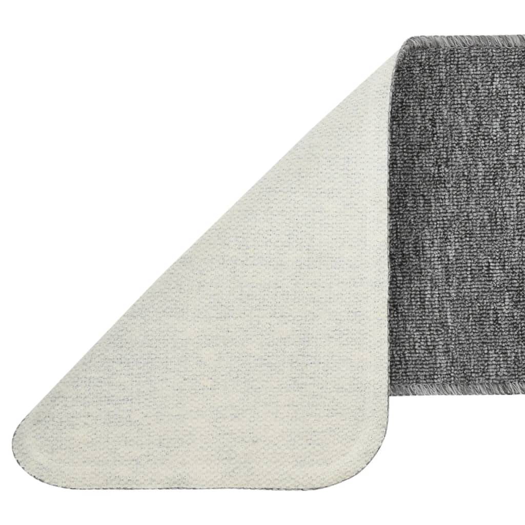 vidaXL Antirutsch Stufenmatten 15 Stk. 60x25 cm Grau Rechteckig