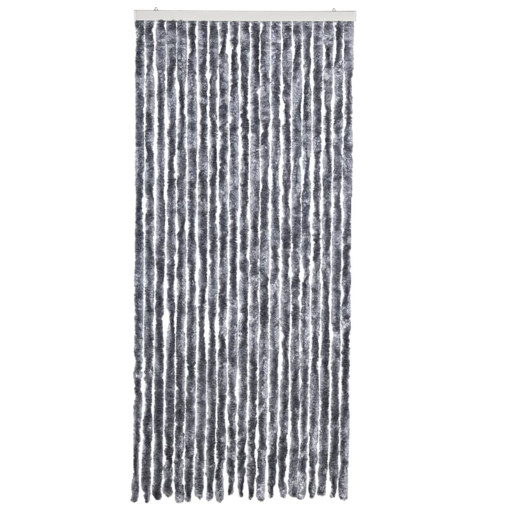 vidaXL Insektenschutz-Vorhang Silbern 90x200 cm Chenille