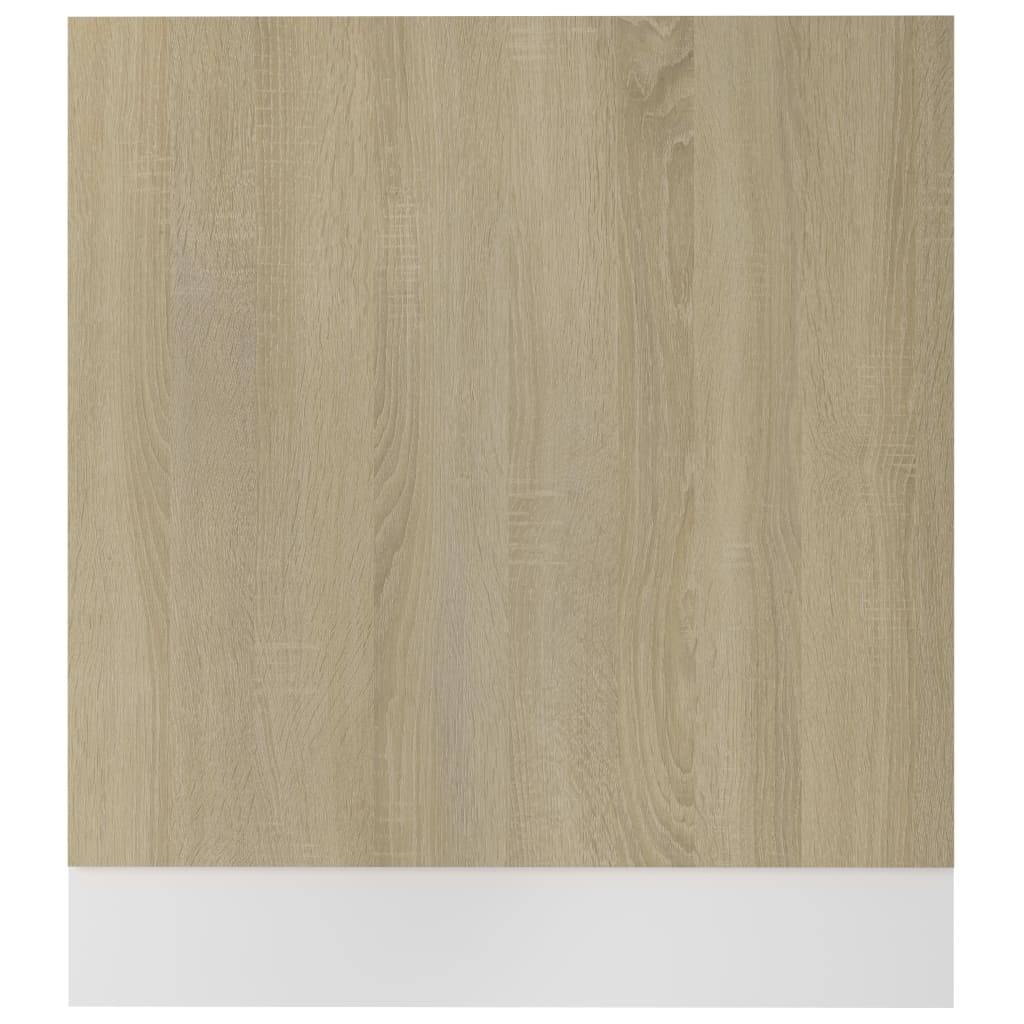 vidaXL Geschirrspülerblende Sonoma-Eiche 59,5x3x67 cm Holzwerkstoff