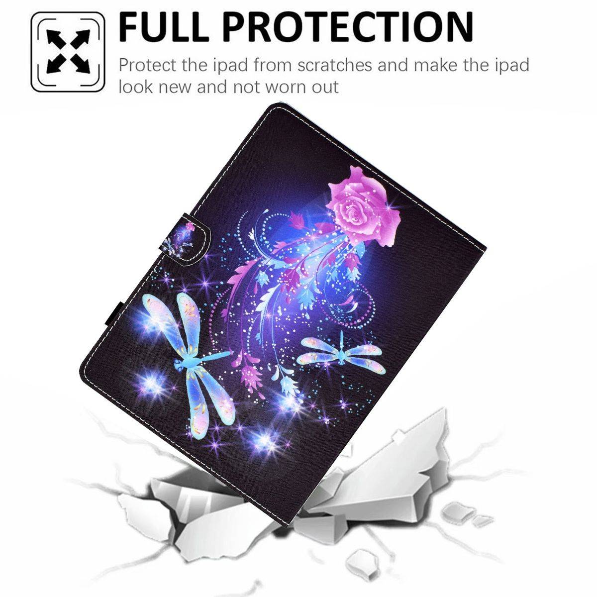 Für Xiaomi Redmi Pad 10.6 Zoll Universelle Kunstleder Tablet Cover Tasche Motiv 3 Hülle Case Etuis