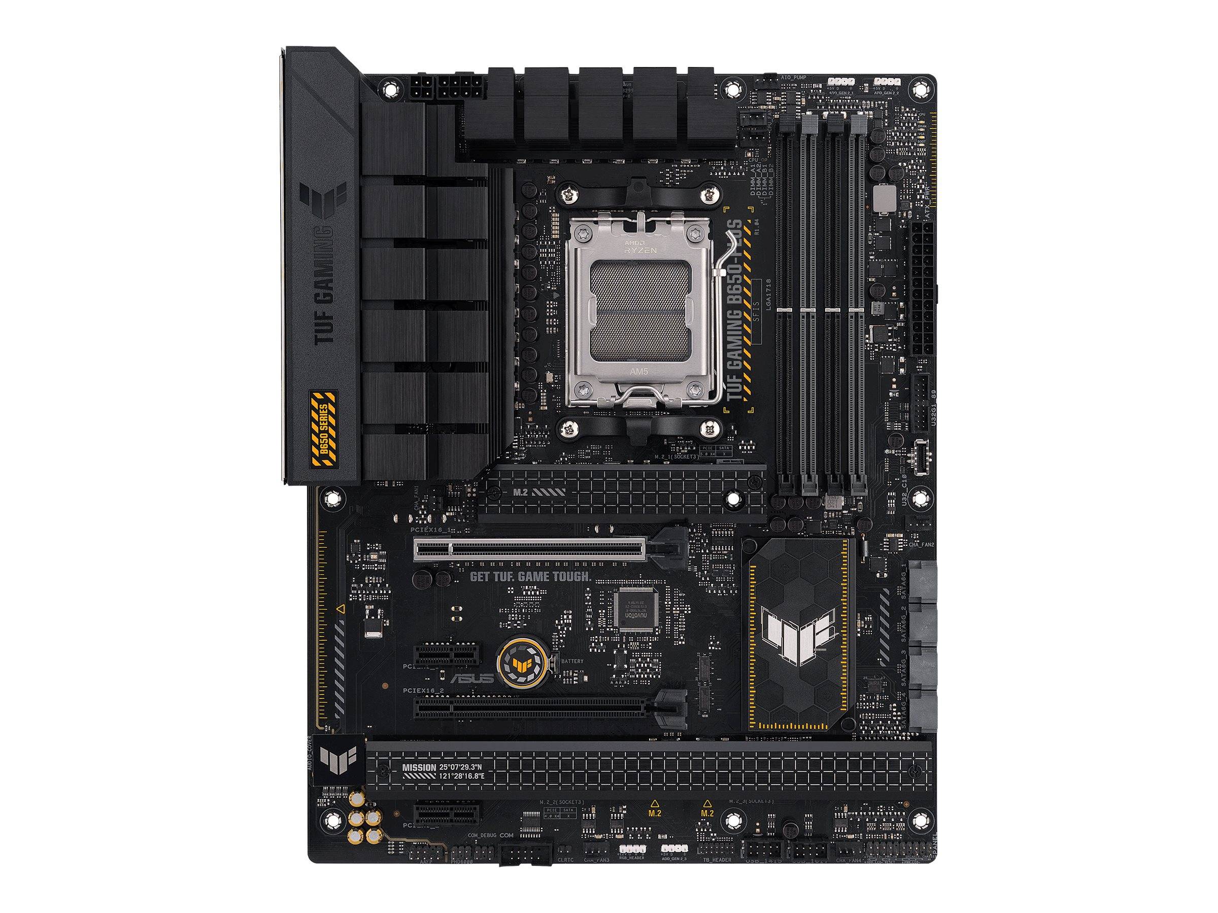ASUS TUF Gaming B650-Plus - Motherboard - ATX - Socket AM5 - AMD B650 Chipsatz - USB-C 3.2 Gen 2x2, USB 3.1 Gen 2, USB 3